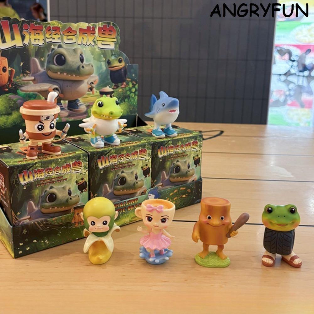 ANGRYFUN Quirky Shanhaijing Hybrid Beast Blind Box Figure – Collectible Art Toy, Mini Desk Figurine Surprise Gift for Kids, Boys & Girls