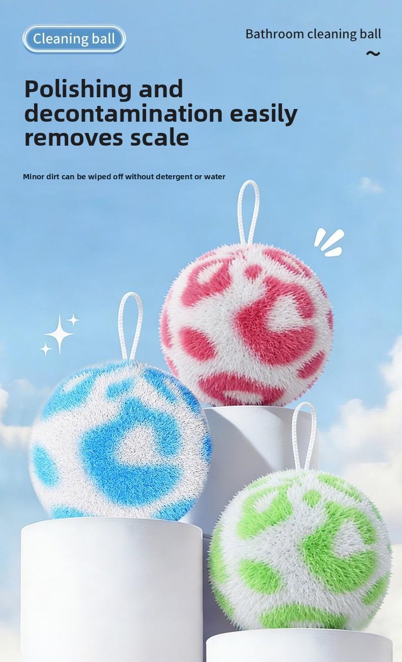Bathroom Sink Cleaning Ball Scrubber Countertop Tub Brush for Washbasin Cleaning Multi - Purpose Bathroom Cleaning Tool