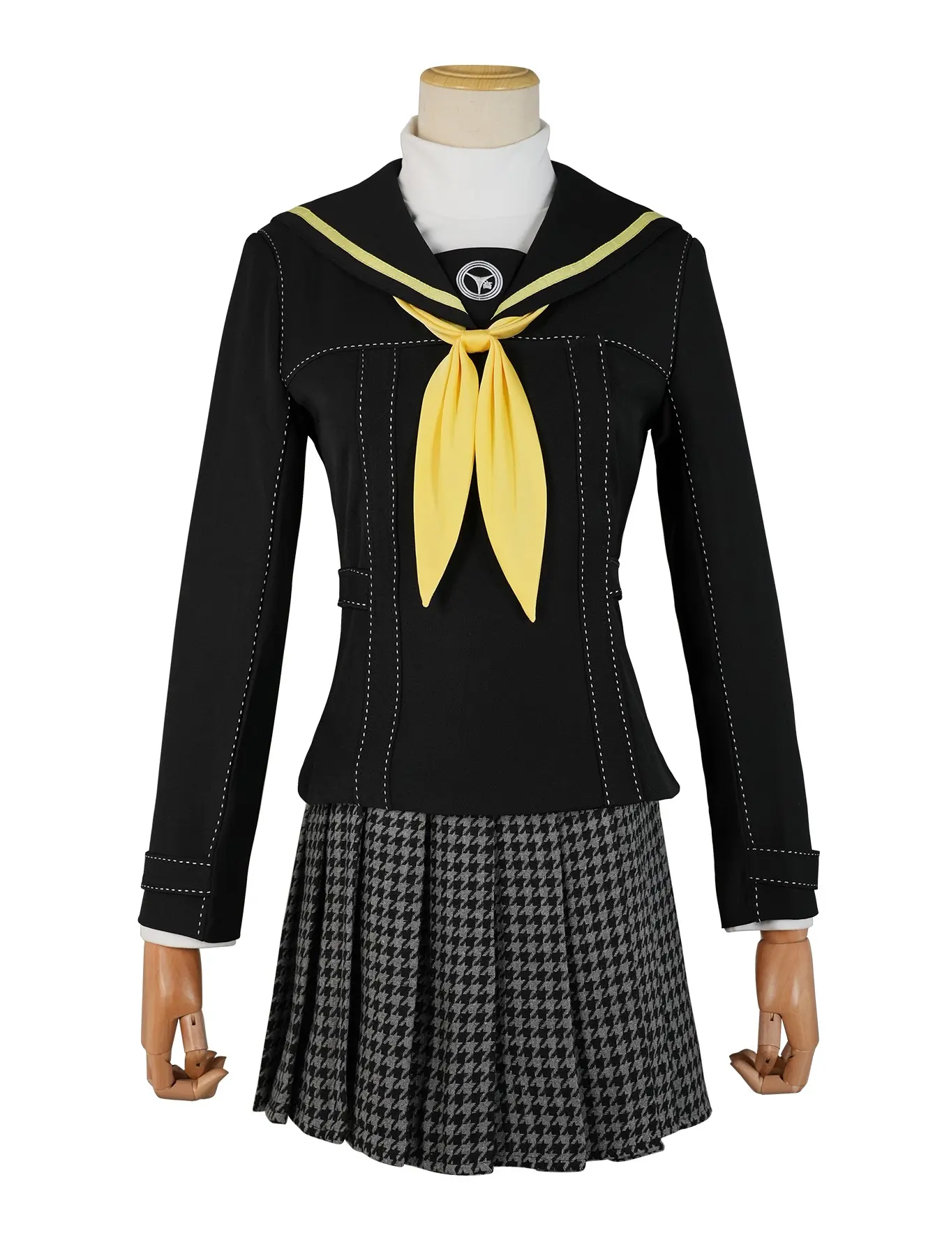 HOLOUN P4 Game Kujikawa Rise Cosplay Costume Embroidery School Badge Suit Daily Wear Halloween Convention Christmas Party