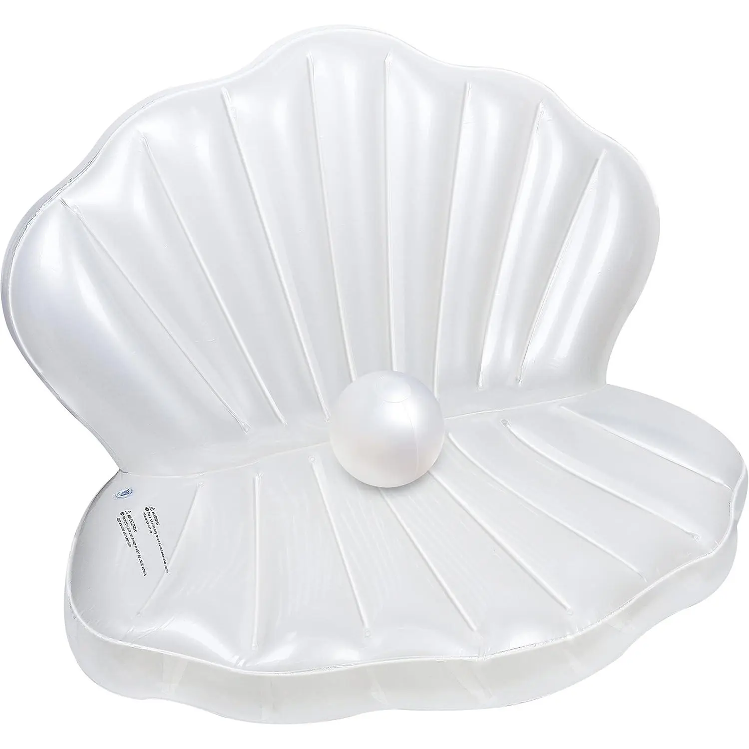 Inflatable Seashell Pool Float Giant Clam Air-Filled Toy with Pearl Ball, Mermaid Ocean Theme Pool Party Decor for Kids Birthday Summer Beach Swimming(Gift)