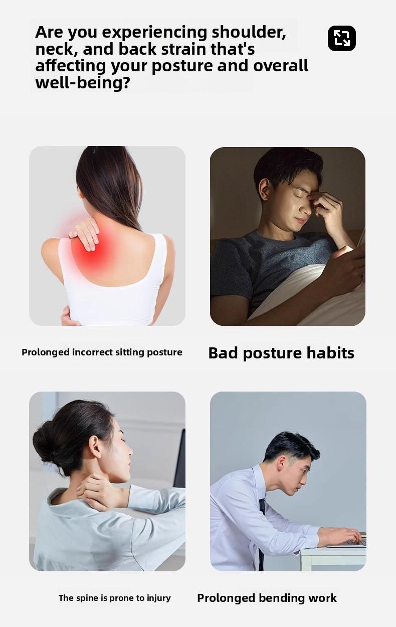 Open Shoulder Strap Fitness Posture Corrector Strap Posture Correction Straight Back Enhance Temperament Invisible Wearable Unisex Children's Posture Corrector Strap