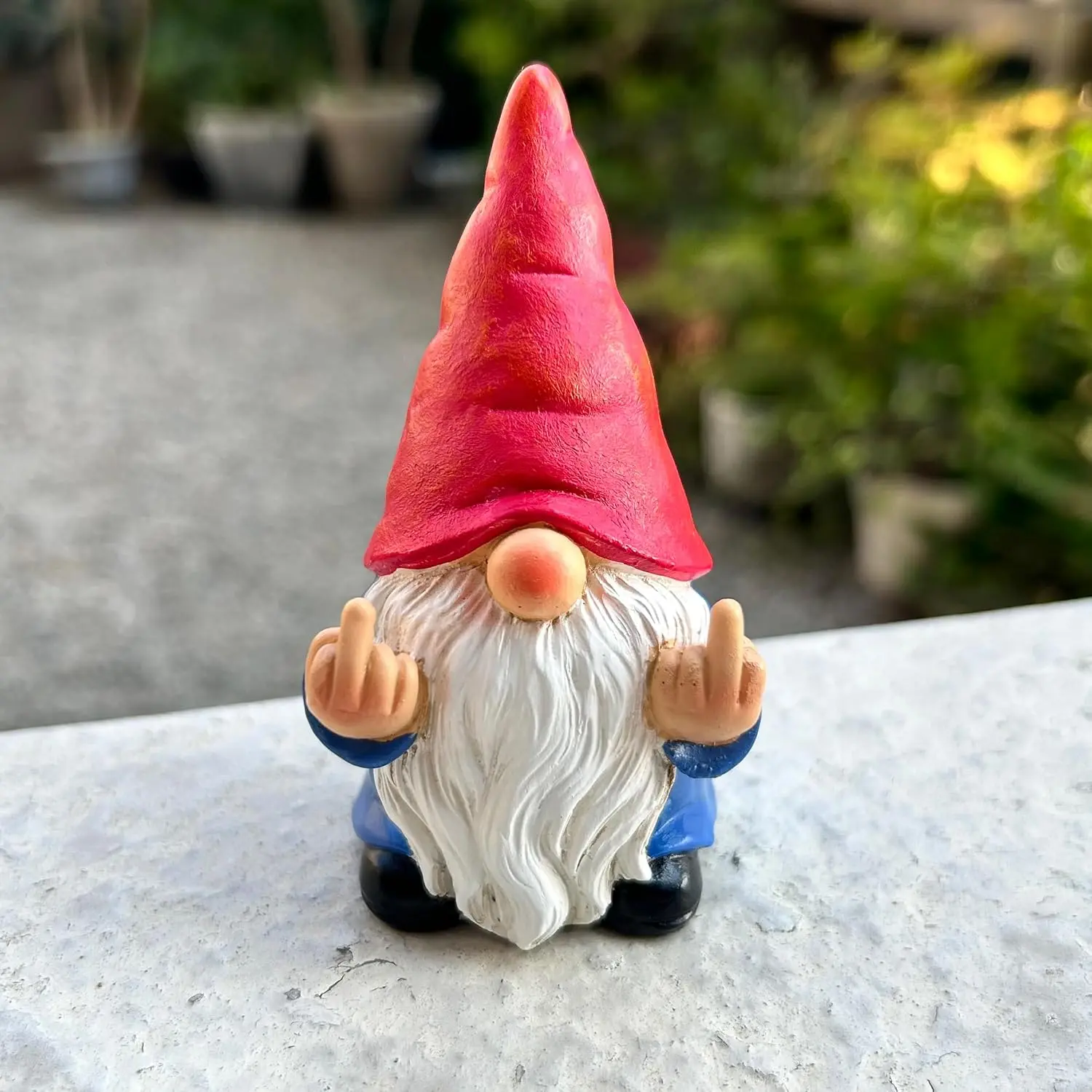Cheeky Garden Gnome Figurine, Funny Resin Outdoor Statue for Yard Patio Lawn Fairy Garden & Home Decor Cheeky Garden Gnome Figurine, Funny Resin Outdoor Statue for Yard Patio Lawn Fairy Garden & Home Decor