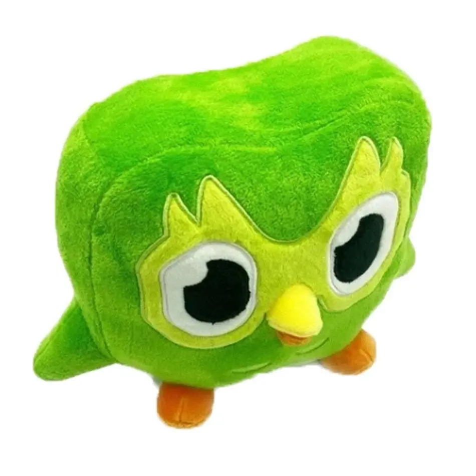 Toy peluche Gift Lovely Green Duo Plushie of Duo The Owl Cartoon Anime Plush Soft Stuffed Animal Plushie Dolls Children Birthday, Cute Look, Owl Shape, Plush Fabric