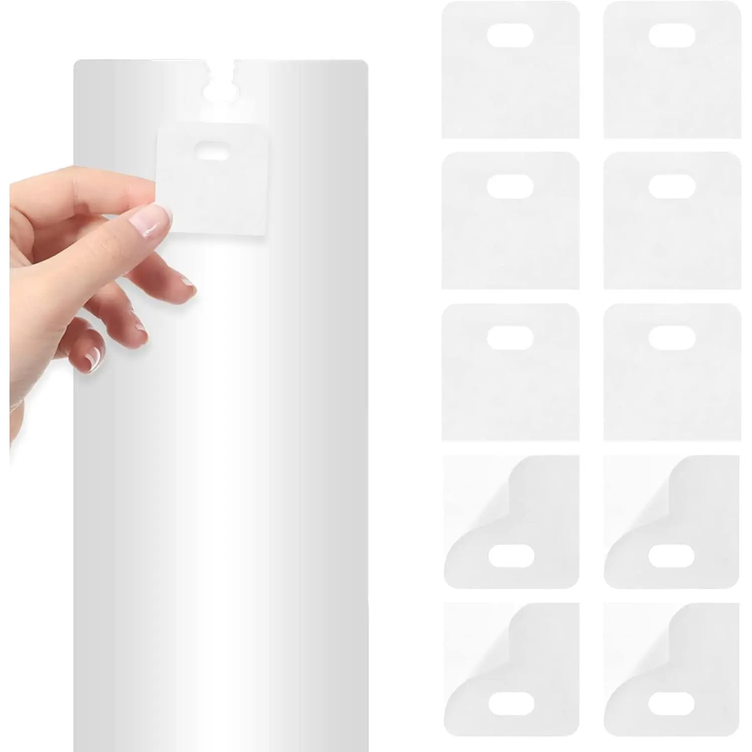 25 Sets Vertical Blind Repair Tabs, Vertical Blinds Replacement Slats and Replacement Parts