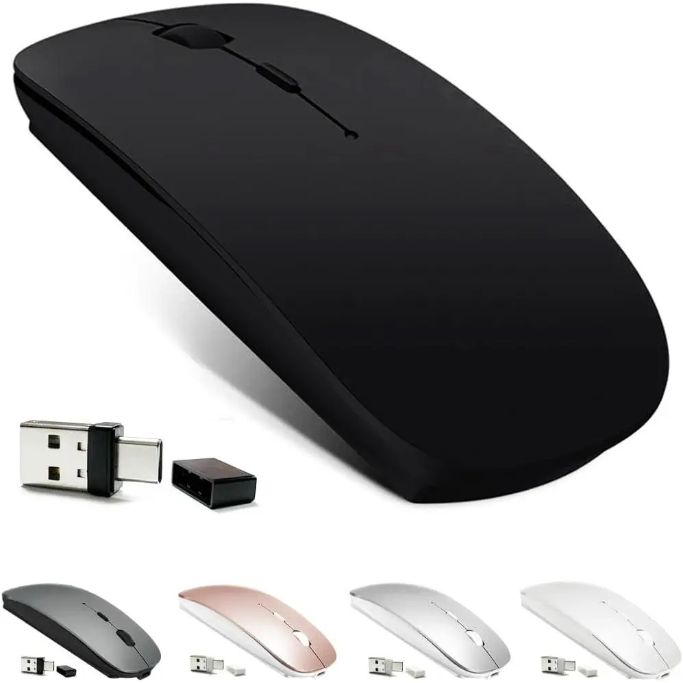 Rechargeable  5.2/3.0/Type-C/USB-2.4G  for MacBook/MacBook air/Pro/iPad,   for Laptop/Notebook/pc/iPad/Chromebook (Black)