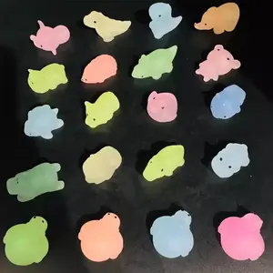 Glow in The Dark Mochi Squishy Animals Toys Bulk Cute Squeeze Fidget Stress Relief Sensory Birthday Party Favors Kids Boys Girls
