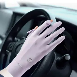 Unisex UV Sun Gloves Ice Silk Breathable Non-Slip Touchscreen for All-Season Cycling Driving