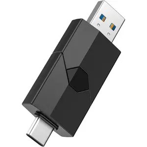 64GB USB C Flash Drive 2 in 1 Type C + USB 3.0 Flash Drive Dual OTG Retractable Type-C Thumb Drive Portable Memory Stick for iPhone 17/16/15 iPad Pro Android Smartphone Tablet PC (Black)