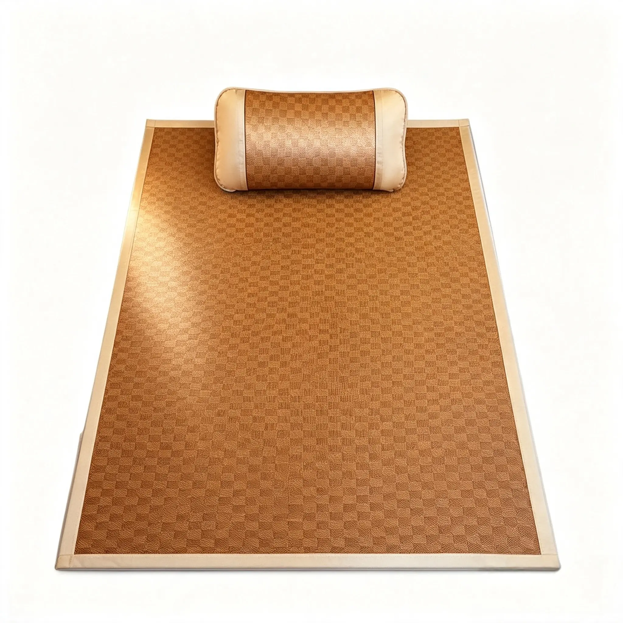 Foldable summer cooling mat, thickened ice silk soft mat for student dormitories, machine washable.