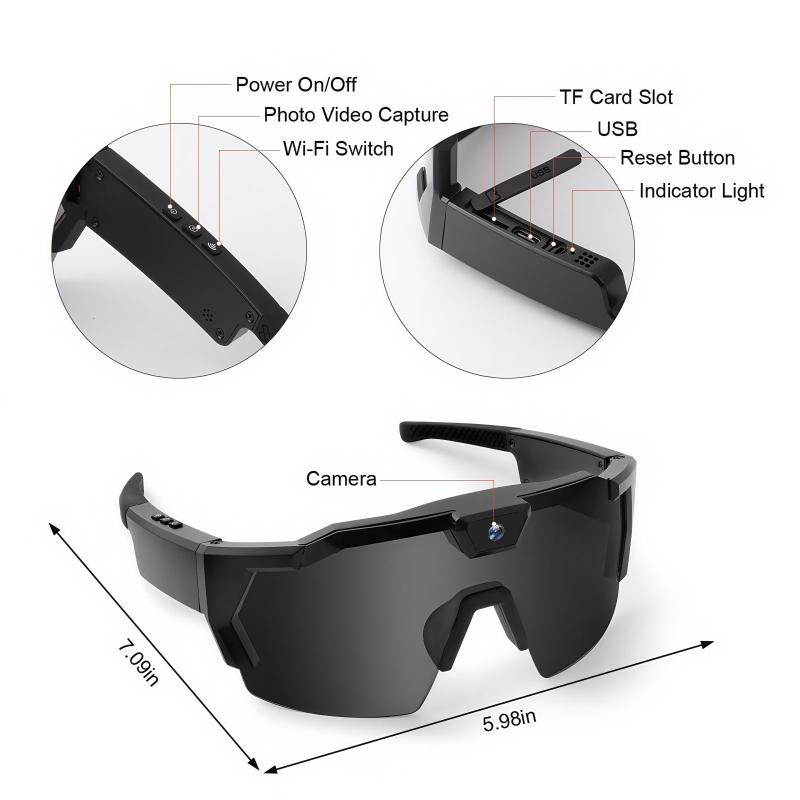 New Sunglasses Camera DV Sports Recording Photo Camera Smart Outdoor Cycling Recorder. New Sunglasses Camera DV Sports Recording Photo Camera Smart Outdoor Cycling Recorder.