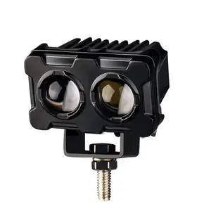 Motorcycle Universal LED Spotlight, Dual Lens Spotlight, Motorcycle Auxiliary Fog Light, Double Color & Light