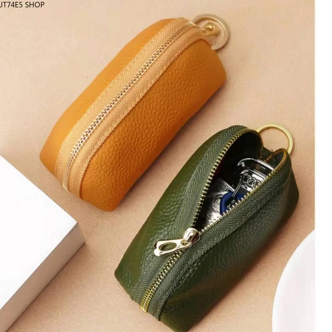 Large Capacity Multi-Functional PU Key Coin Purse, Unisex Portable Small Storage Wallet