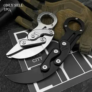 High Quality All Steel Pocket Folding Knife Mirror 5Cr13Mov Blade Camping Multi-Purpose Survival Tool EDC Carry Adventure Outdoor Knife