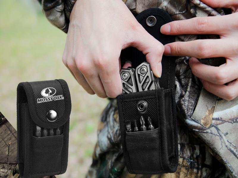 Multitool, 21-in-1 Stainless Steel Pocket Knife with Screwdriver Sleeve, Self-locking Pliers with Sheath-Perfect for Outdoor, Survival, Camping, Hiking, Simple Repair