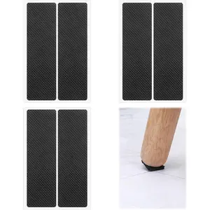 Slip Furniture Pads 5.7inch Thick Pad Furniture Grippers Hardwood Floors Self Adhesive Rubber Floor Protectors for Keep Couch Stoppers Non Skid Pads for Legs