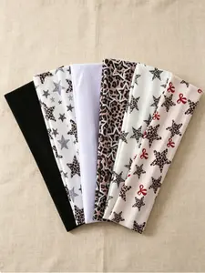 Women's Fashion Sports Hairbands Set, Multi-Color Striped Elements, Suitable for Gym Running Yoga, Sweat Absorbing Headbands, Casual Hair Accessories, Elastic Headbands, Sweat Wicking Headband