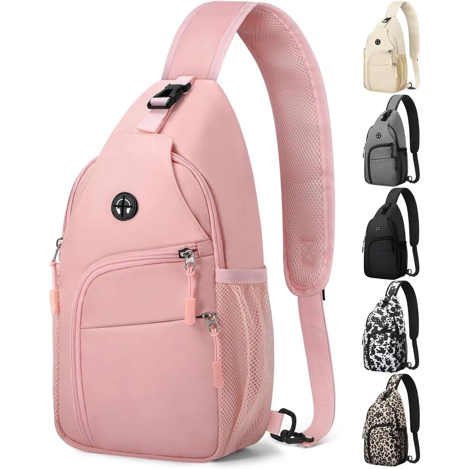 Crossbody Sling Backpack Shoulder Bag for Women Men with Convertible Strap, Casual Chest Bag for Camping, Hiking & Travel EssentialsGift