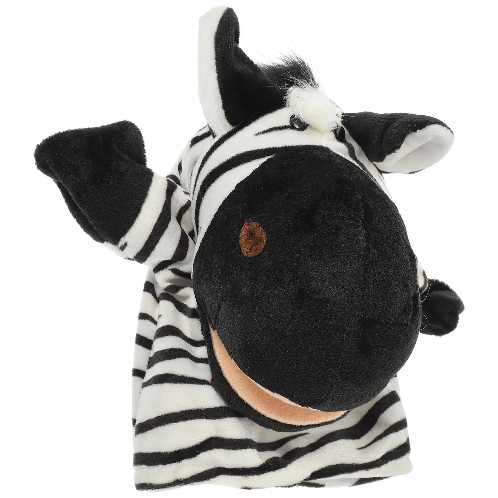 Animal Hand Puppet Cartoon Zebra Shape Kids Glove Puppet Storytelling Parent Child Interaction Gift Cartoon