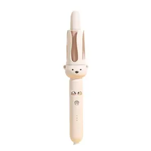 Automatic Rotating Curling Iron - 1.1 Inch (28mm) Curling Wand for Beach Waves, Anti-Scald, Anti-Tangle, Ceramic Coating, Dual Voltage, Hair Curler for Women, All Hair Types