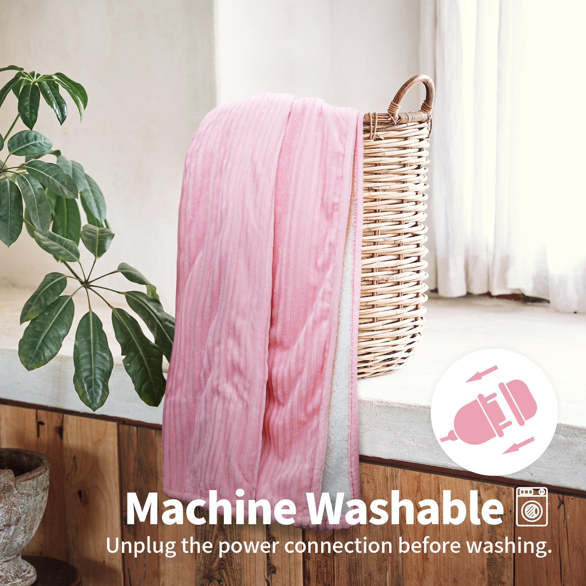 Electric Heated Blanket, 5 Heat Levels Electric Blanket with 3H Auto Shut-Off, Multifunctional Blanket, SHeating Blanket, oft Comfortable Warming Shawl for Home Office Travel, Portable Blanket