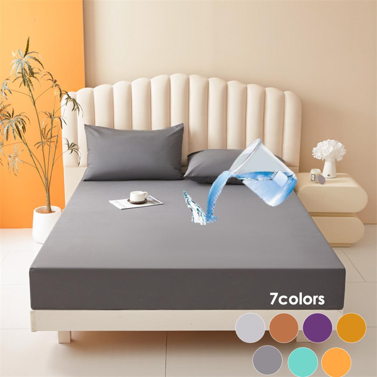 Solid Color Bed Sheet & Pillowcase Set, 2/3 Counts Soft Comfortable Polyester Bedding Set, Bedding Supplies for Home Bedroom Hotel, Bed Sheet Sets