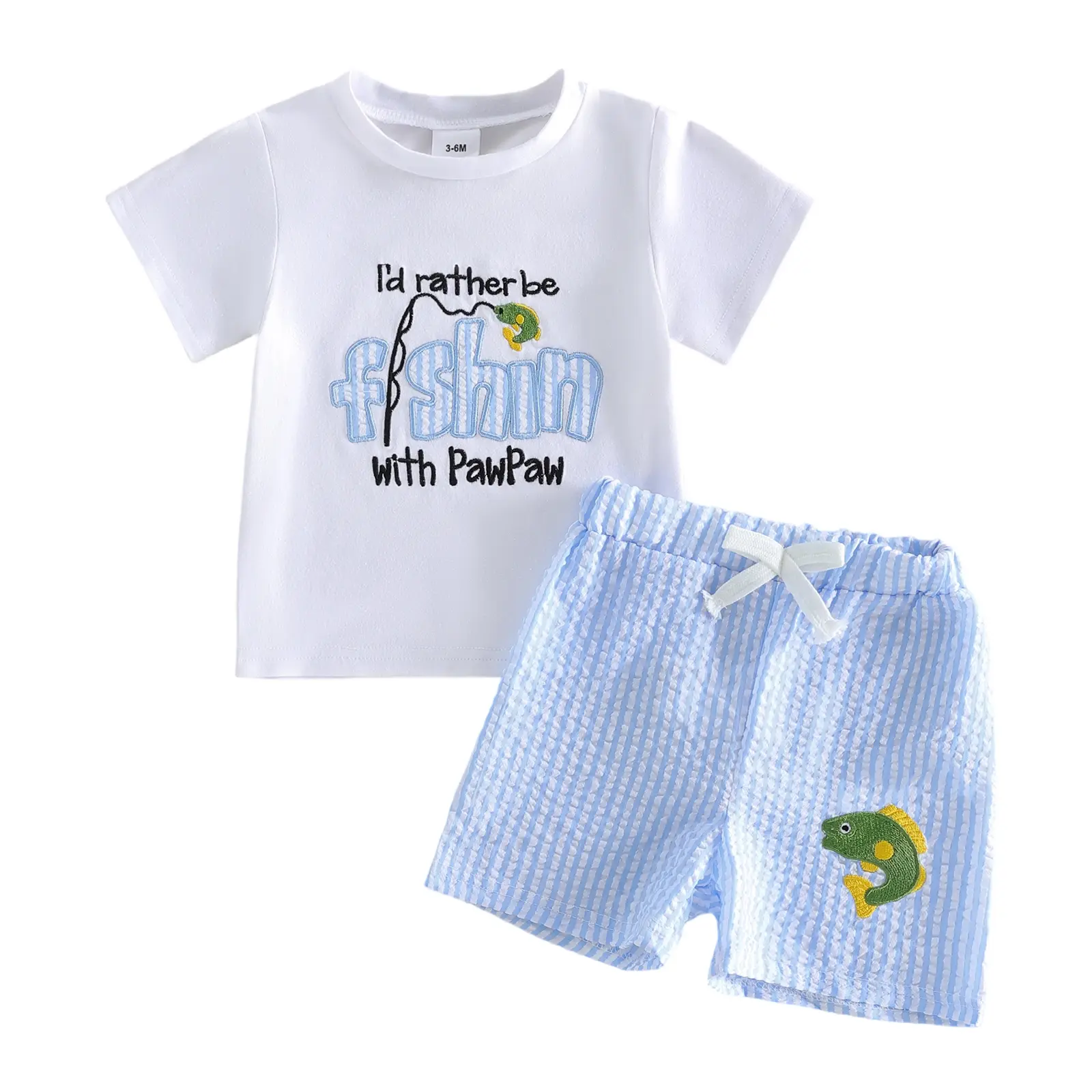 Canrulo Toddler Baby Boy Summer Clothes Short Sleeve Letter Print T-shirt With Elastic Waist Shorts Set Summer Outfit Short Sleeve T-shirt Tops + Shorts Set