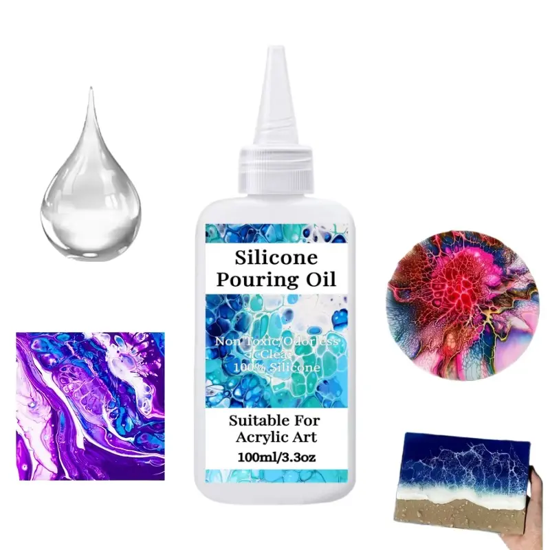 Silicone Fluid Art Cell Activator, Acrylic Medium for Canvas Painting, Marble Texture Making, Holiday DIY Gift, Creative Craft Supplies