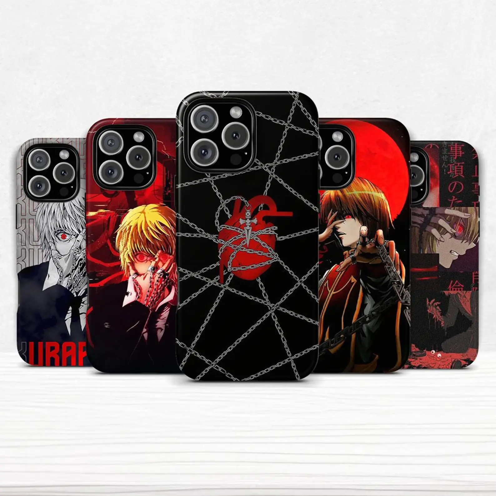 "Hunter x Hunter" Nen Ability-Themed Phone Case | Compatible with iPhone 11–17 Pro Max/Plus Series and Samsung Galaxy S23–S25 Series