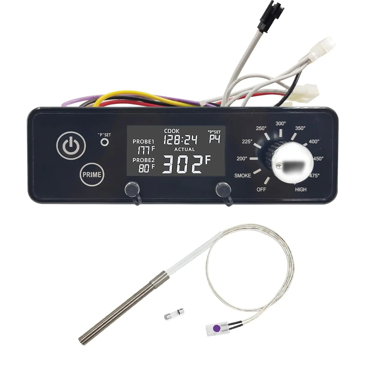 Rectangular Digital Control Board (AC03P9)(Non-WiFi) Replacement for Pit Boss Pellet Grills 440-1150, Navigator, Sportsman, Mahogany, Pro Series Wood Pellet Grills & Smokers