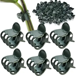 AccEncyc 100 Pcs Plant Clips Orchid Clips Plants Orchid Support Clips Flower Vine Clips for Supporting Stems Vines Stalks Climbing Plant Grow Upright