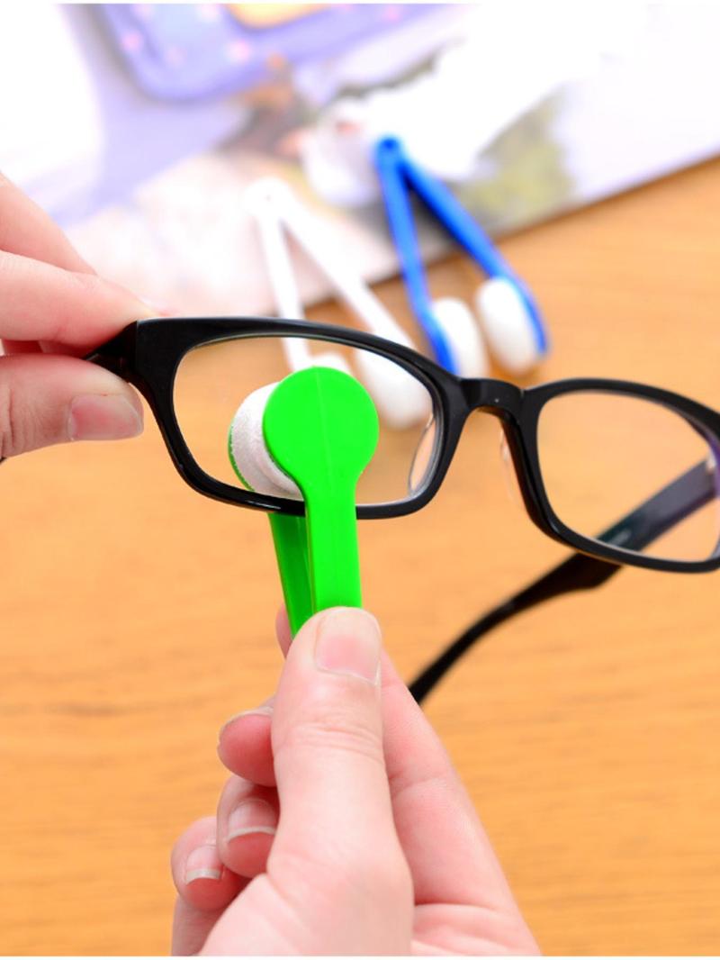 Portable Mini Glasses Cleaner for Sunglasses & Glasses, Multifunctional Soft Double-sided Glasses Cleaning Tool, Glasses Cleaning Accessories Set for Home & Travel