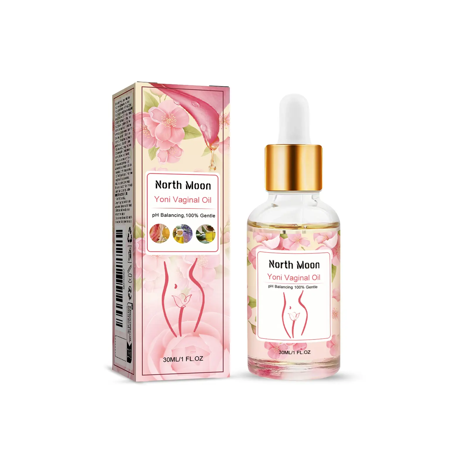 North Moon Women's Cleansing Treatment Essence, Body Skin Cleansing Mild Bath Soap Treatment Essence
