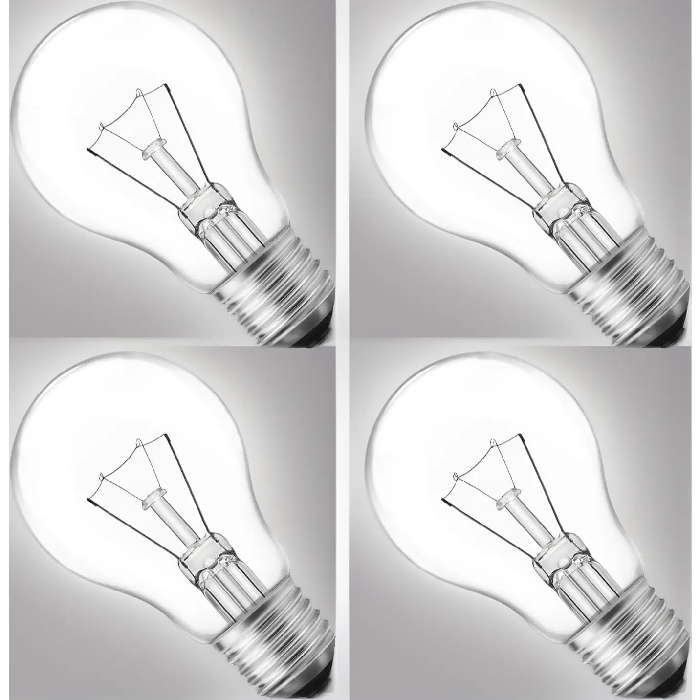 4 Pack A19 Glass Incandescent Light Bulbs - 75W 120V Indoor AC Power Supply, Shatter-Resistant, Durable, Warm White Bright Lighting, None Dimmable, for DIY Painting Supplies & Hobbies (60W+ Brightness Equivalent)