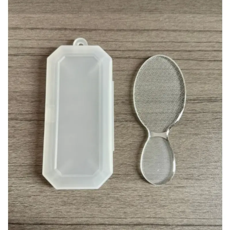 Professional single-sided glass foot file featuring an ergonomic, easy-grip handle and a smooth abrasive surface; a durable exfoliating callus remover ideal for at-home spa pedicures and nail care.