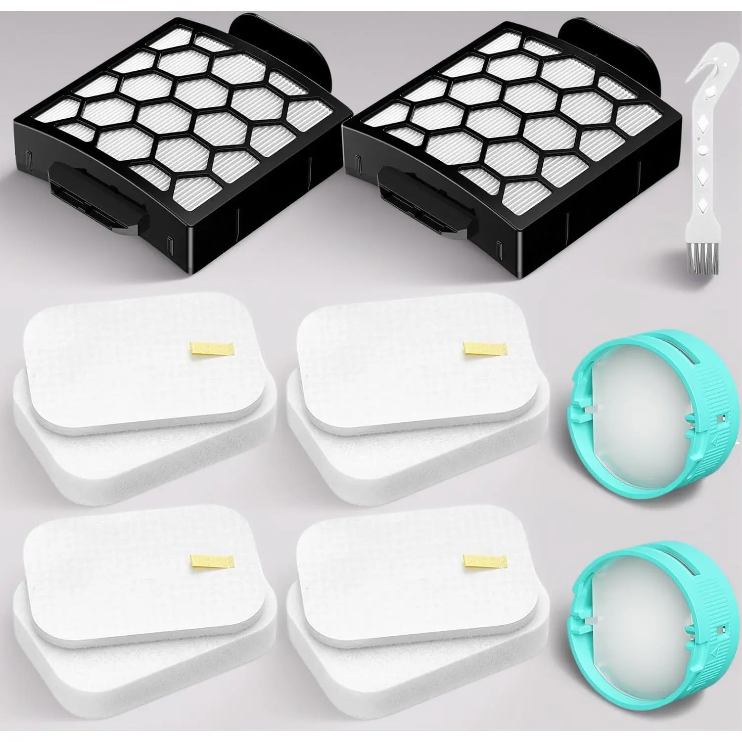 Shark Rotator Pet Vacuum Filter Kit – Compatible with ZU100 & ZU102, Includes 2 HEPA, 4 Foam/Felt & 2 Odor Neutralizers, Perfect for Pet Hair & Odor Control