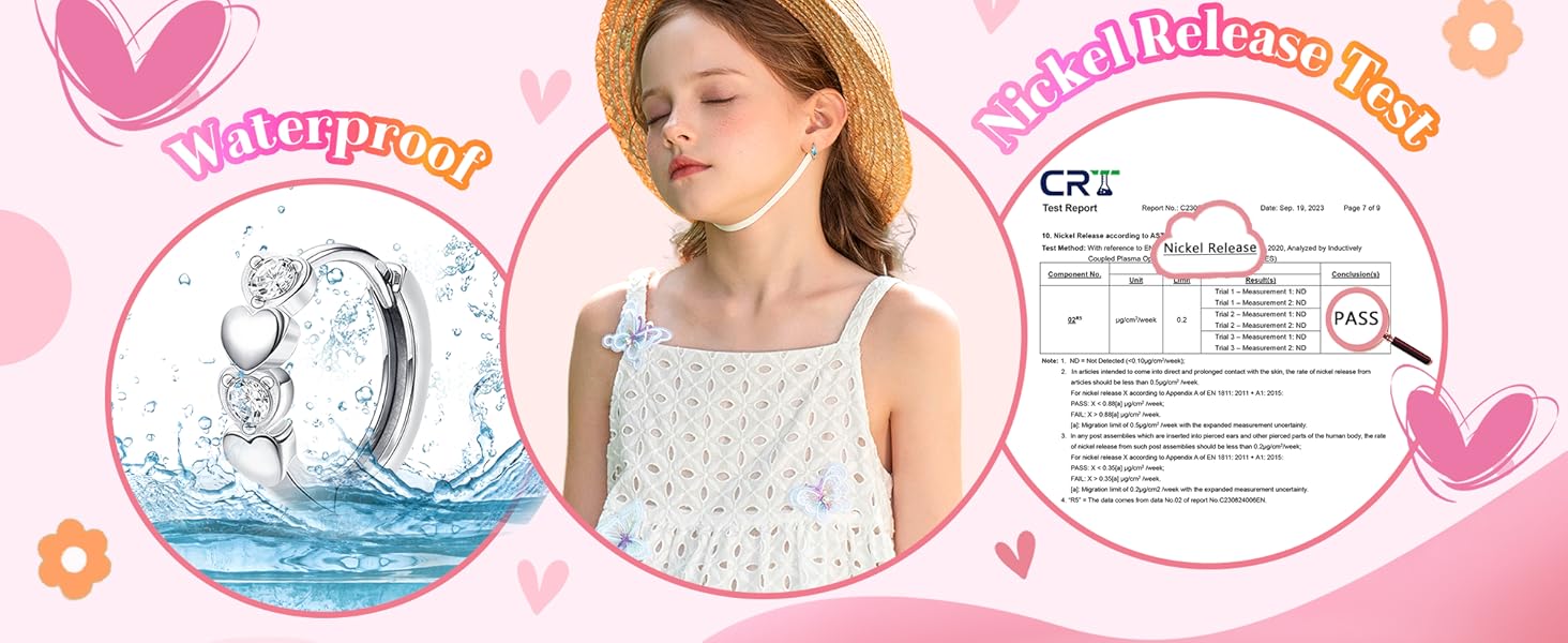 FUNRUN Hypoallergenic Earrings For Women Small Huggie Hoop Earrings Sleeper Double Love Heart Earrings Cute Tiny CZ Butterfly Star Cartilage Earrings Hoop Set 10mm