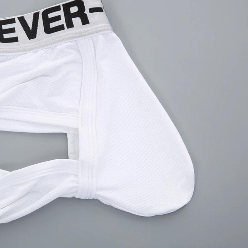 Kyn Apparel Men Mesh Boxer Shorts Breathable Fitness Exercise Underpants Elastic Comfortable Boxershorts Trunks Penis Pouch Panties