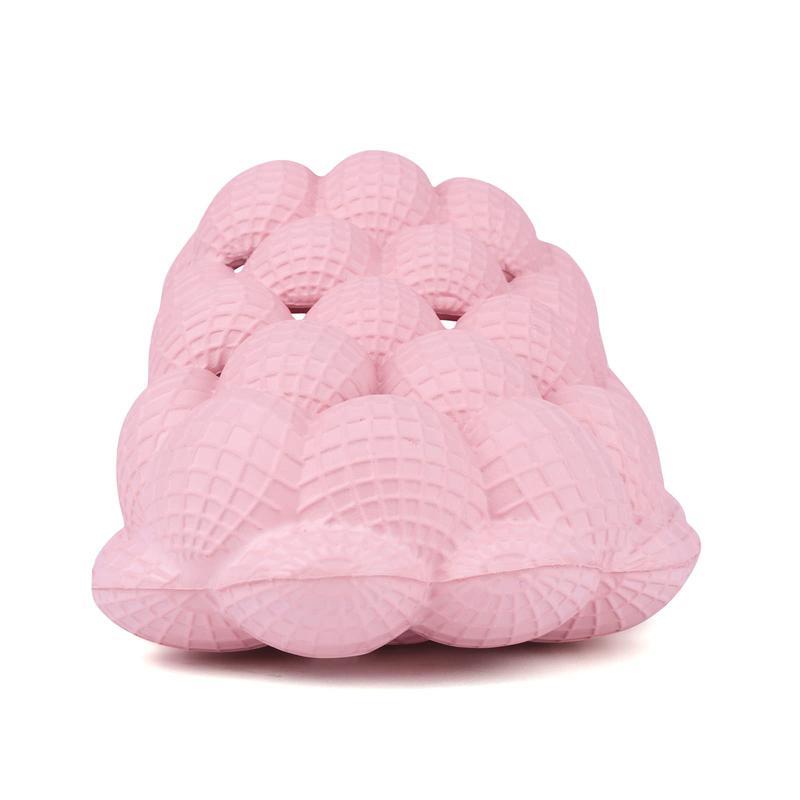 (New)DIOLV Summer Bubble Slides with Charms Boys Girls Golf Ball Shoes Funny Lychee Massage Bubble Slides Kids Non-Slip House Slippers Beach Sandals