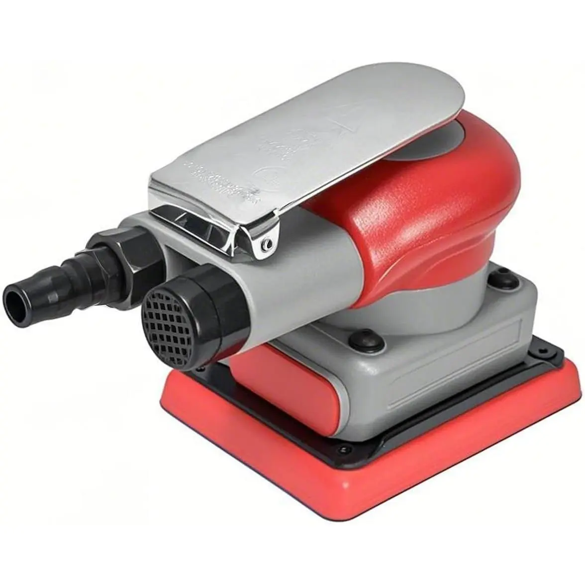 Air Orbital Sander, 10000rpm 75x100mm Square Pneumatic Palm Sander, Sanding/Grinding/Polishing Professional Alloy Steel Pneumatic Sander for , Composites, Metal,  Beauty