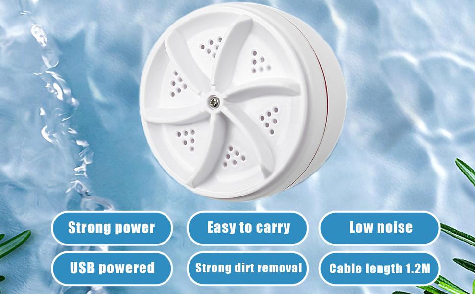 Mini portable USB washing machine |     washbasin washing machine ultrasonic turbo washing machine, used for washing clothes and dishes.Very suitable for travel, business, camping, family, university, RV, and apartments