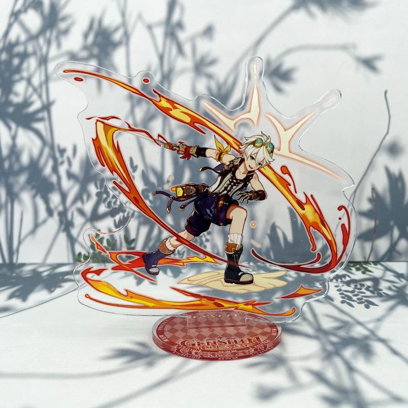 Game Impact New Stand Figure Acrylic Yelan Chevreuse Navia Xiao Cosplay Model Plate Desk Decor Fans Friend Gift