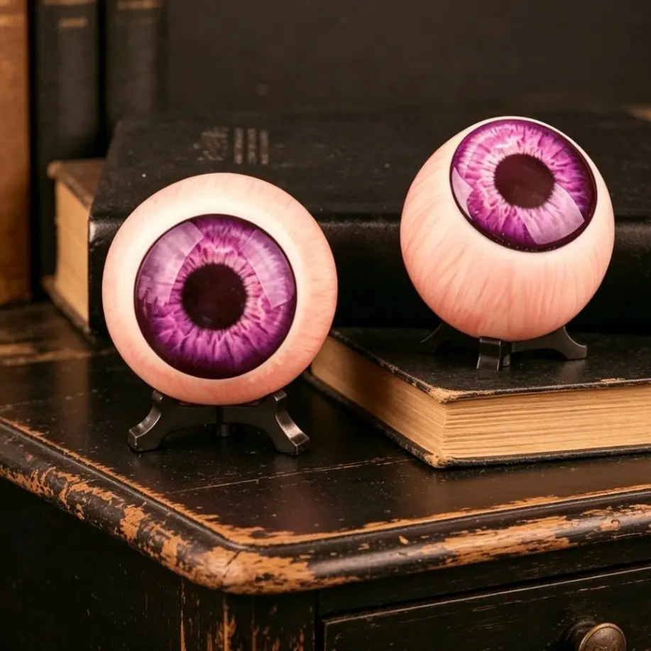 Halloween Resin Eye Ornament, Creative Home Desktop Decoration, Realistic Eyeball Prop, Novelty Halloween Decorative Item, 1 Piece