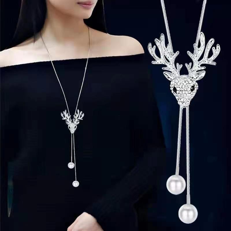 High-End, Non-Fading, Sweater Chain, Versatile Fashion Necklace For Women, Niche Design With A Sense Of Sophistication Pendant