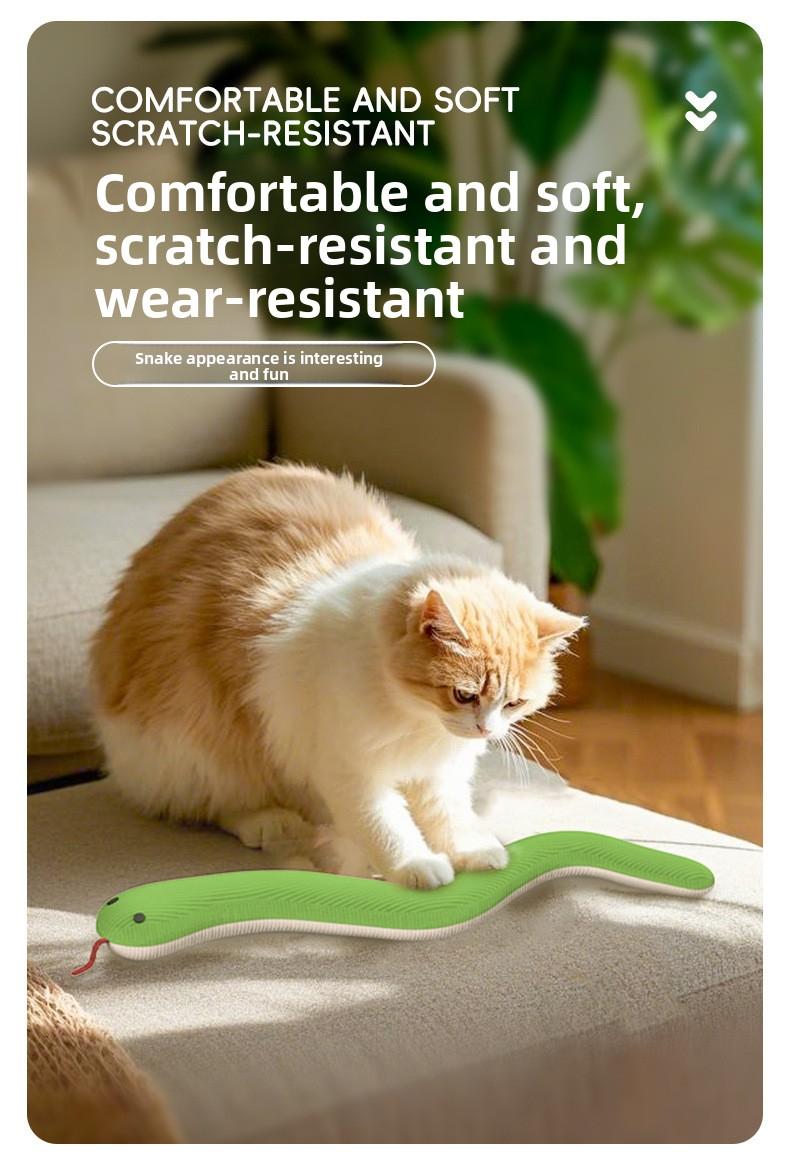 Directly supplied snake toy, realistic cat teaser, self-entertaining new model, simulated pet toy electric dog ball interactive for rope high-tech companion dog treat dispenser large enrichment Puzzle Feeder Toy Chewing birthday gift durable chew frozen