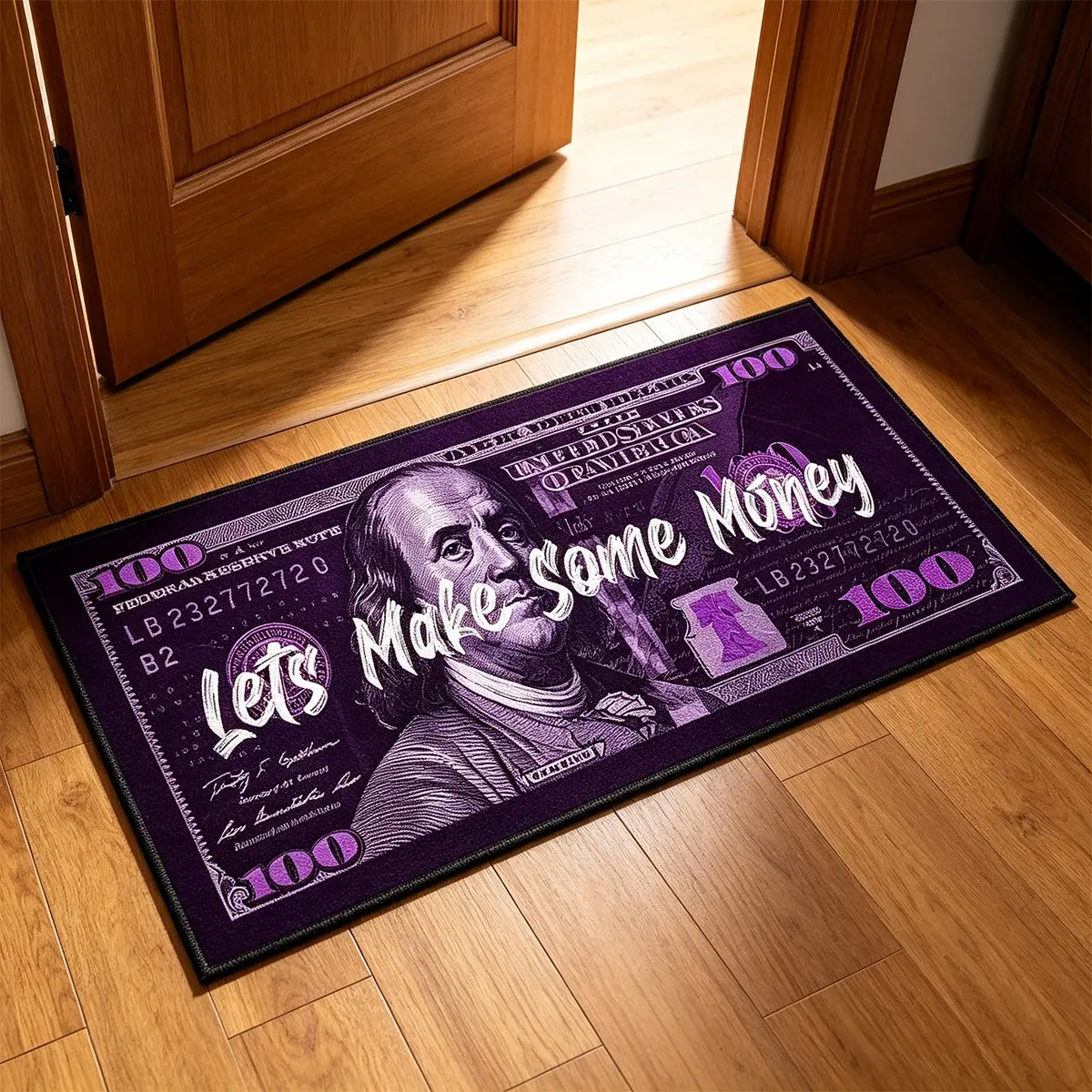Dollar Pattern Entrance Rug, Entryway Rug, Soft Comfortable Mat, Home Decor Carpet for Living Room Bedroom Kitchen Outdoor, Indoor Welcome Mat, Unique Indoor Flooring