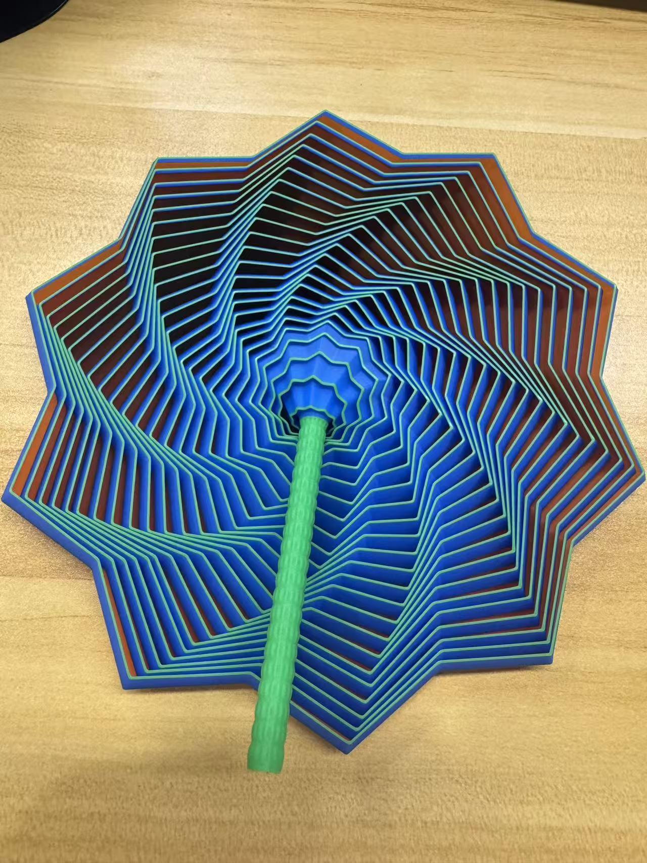 Relax Star Machine Expanded Sensory Fidget Star with Handle - 3D-Printed Visual & Auditory ...