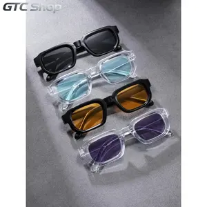 4 Pairs Unisex Oval Frame Polarized Sunglasses Set, Lightweight Plastic Frames With Polarized UV400 Protective Lenses, Trendy Fashion Shades, Anti-Glare Eyewear For Driving, Fishing, Travel, Outdoor Parties, Daily Outfits & Premium Holiday Gift Option sum
