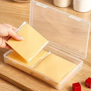 1pc Kitchen Cheese Slice Storage Box, Refrigerator Flip-Top Butter Cheese Block Cooler, Multi-Use Bacon Organizer, Freshness Keeper