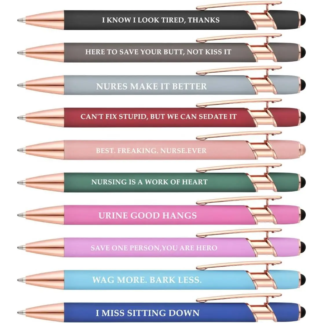 Nurse Ballpoint Pens  Funny Ink for  Assistants Students Workers Office Appreciation Gifts funny  ( pens)