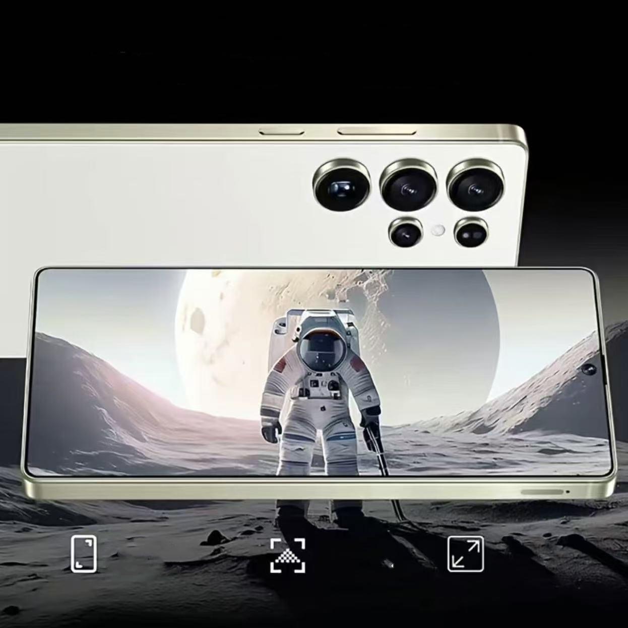 S25 Ultra Unlocked 5G Android 14 Smartphone.12GB+512GB,6.99" HD Display,68MP+108MPCam,7800mAh, Dual Card, Built-in Pen, FaceUnlock, , Case & Protector